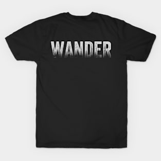 Wander - Double Exposure With Foggy Forest T-Shirt